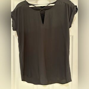 Charcoal gray ladies Express blouse. Medium size.